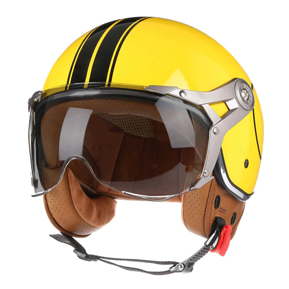 Retro Open Face Motorcycle Helmet