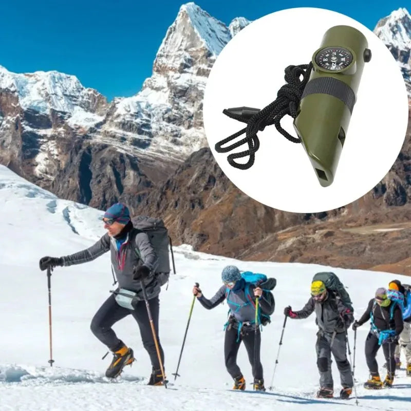 Multifunction Survival Whistle Compass