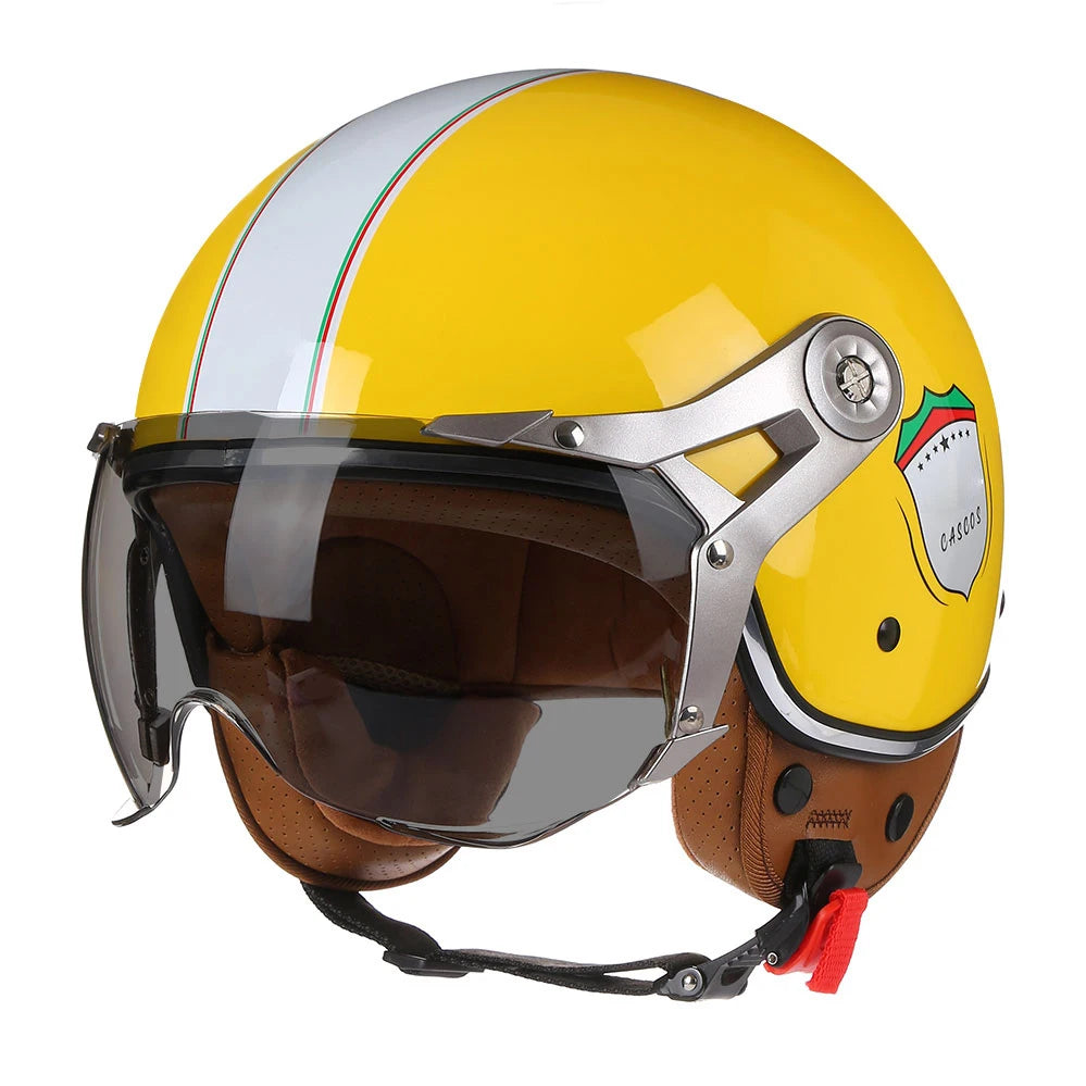 Retro Open Face Motorcycle Helmet