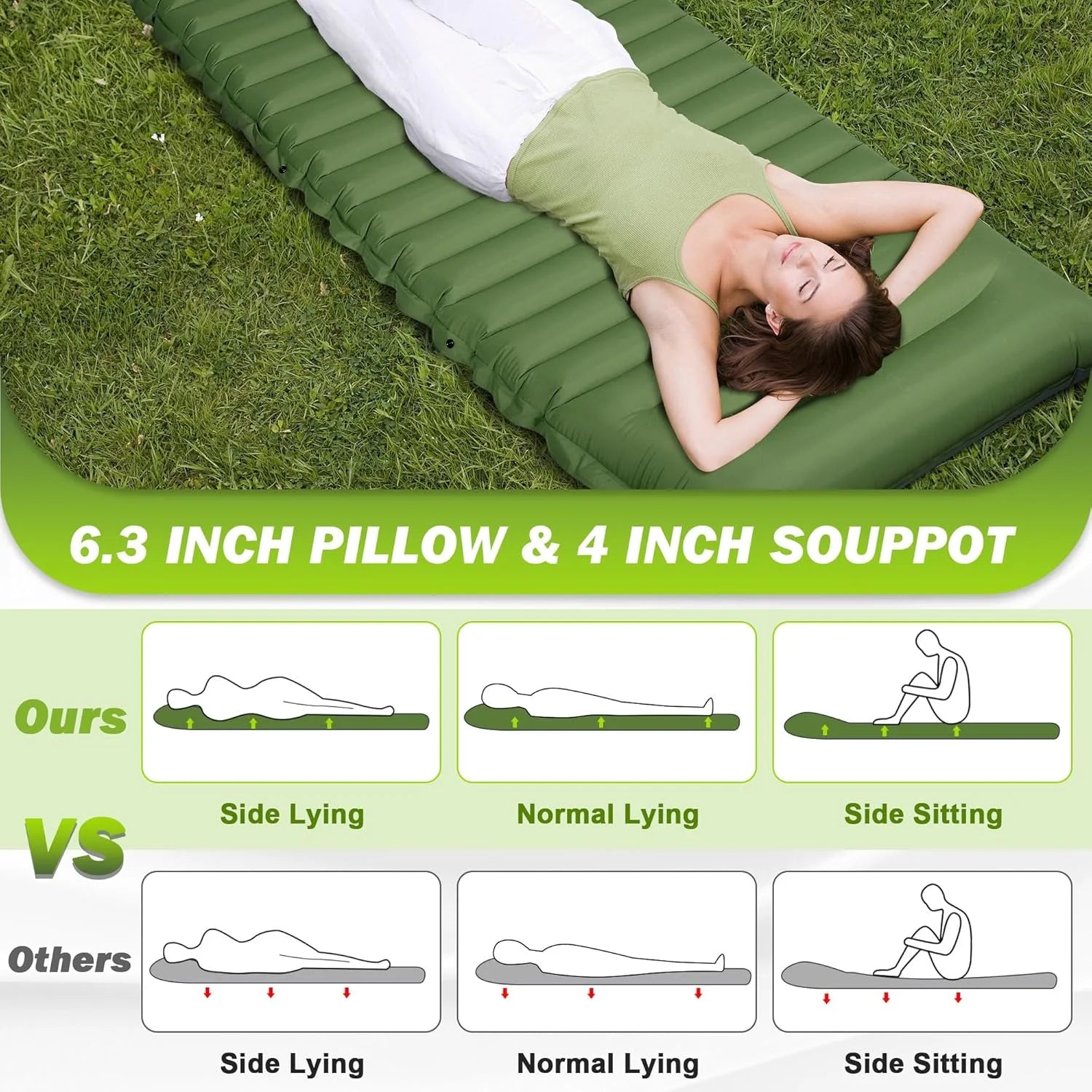 Extra Thick Camping Sleeping Pad