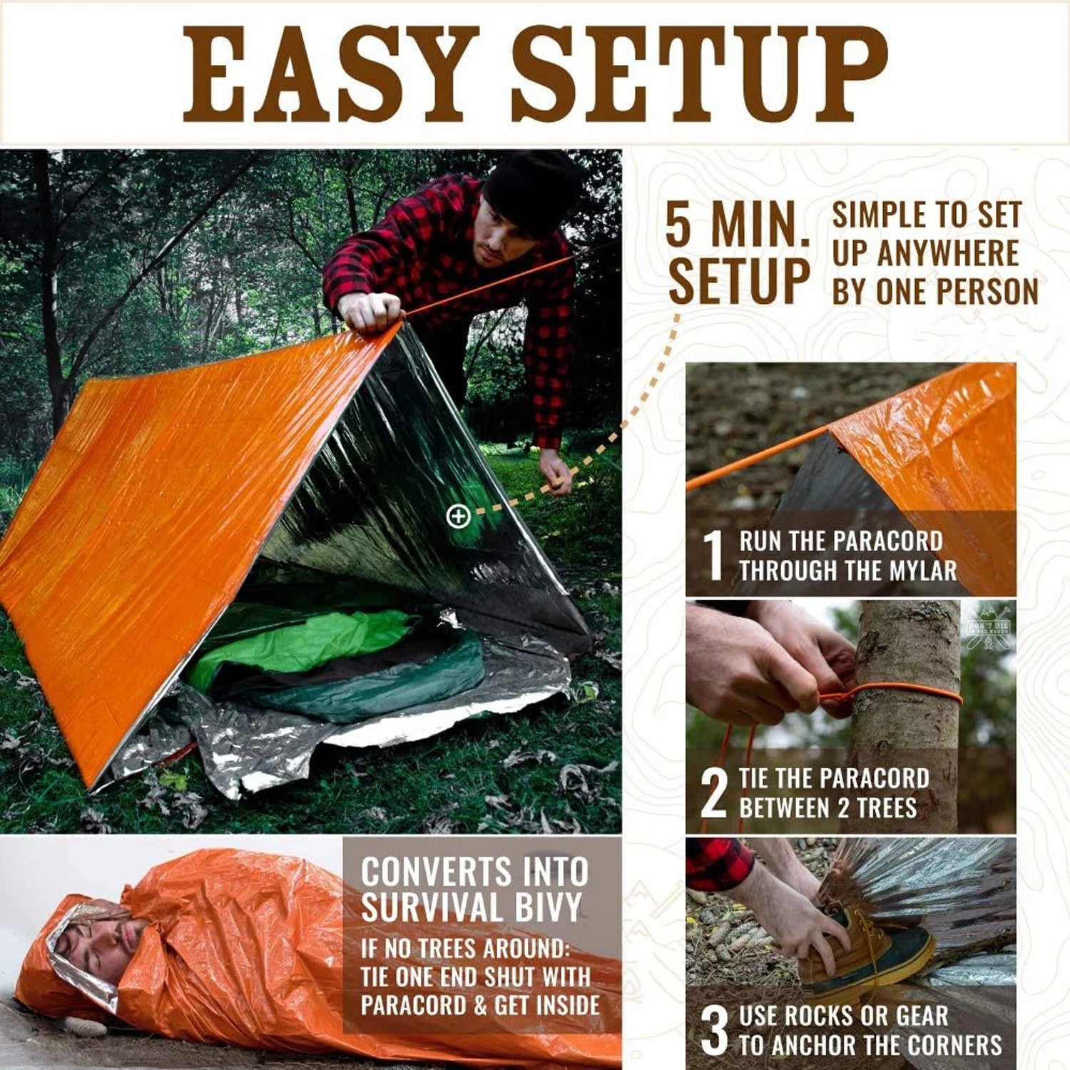 Waterproof Disaster Relief Camping Tent