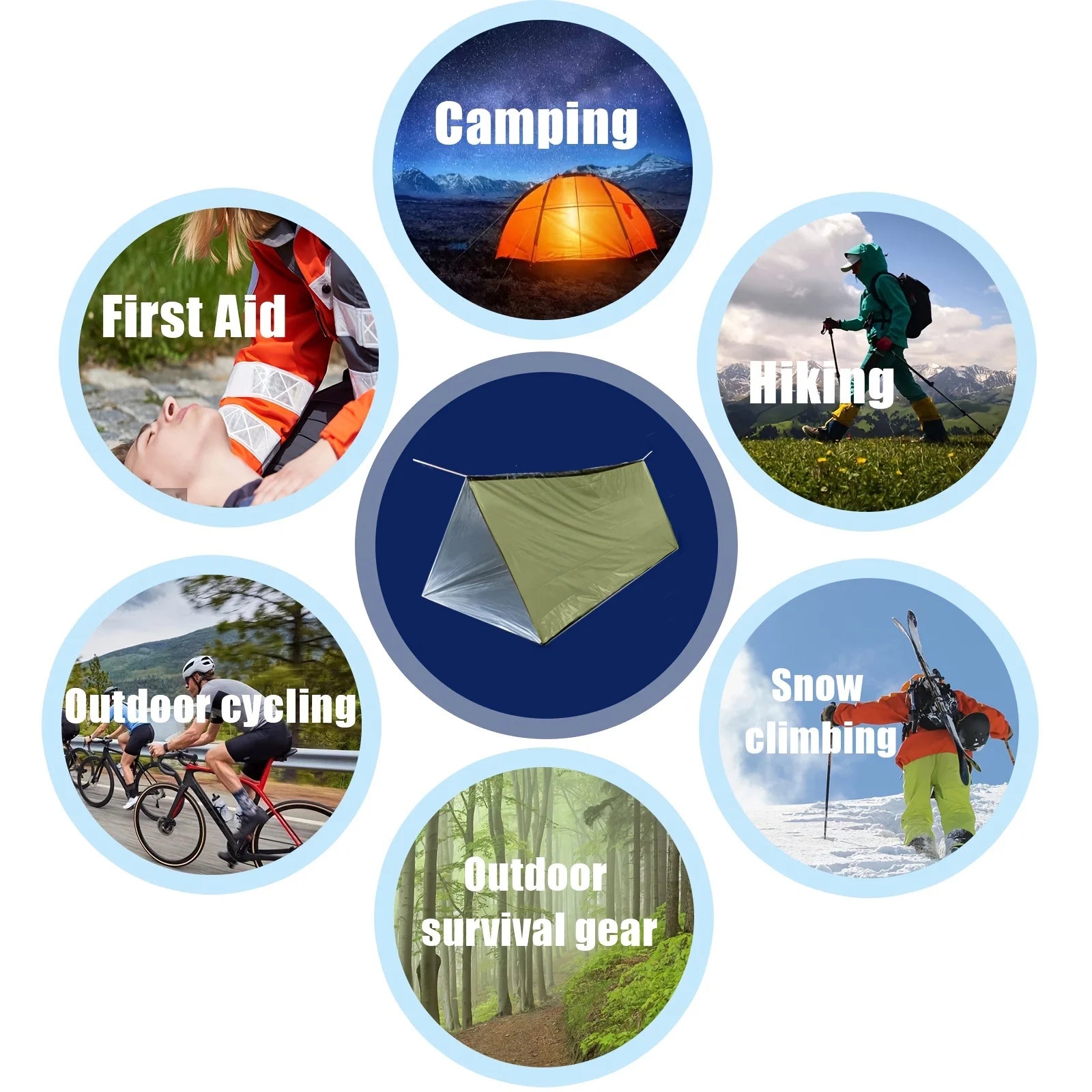 Waterproof Emergency Tube Tent