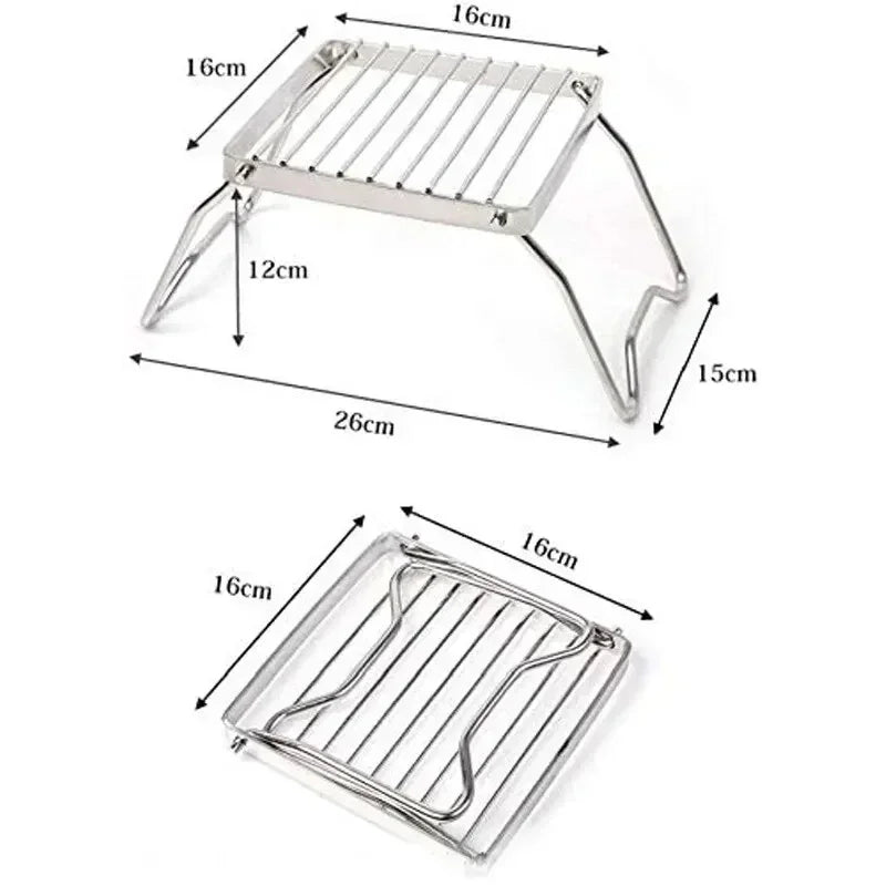 Portable Stainless Steel Camping Stove Holder