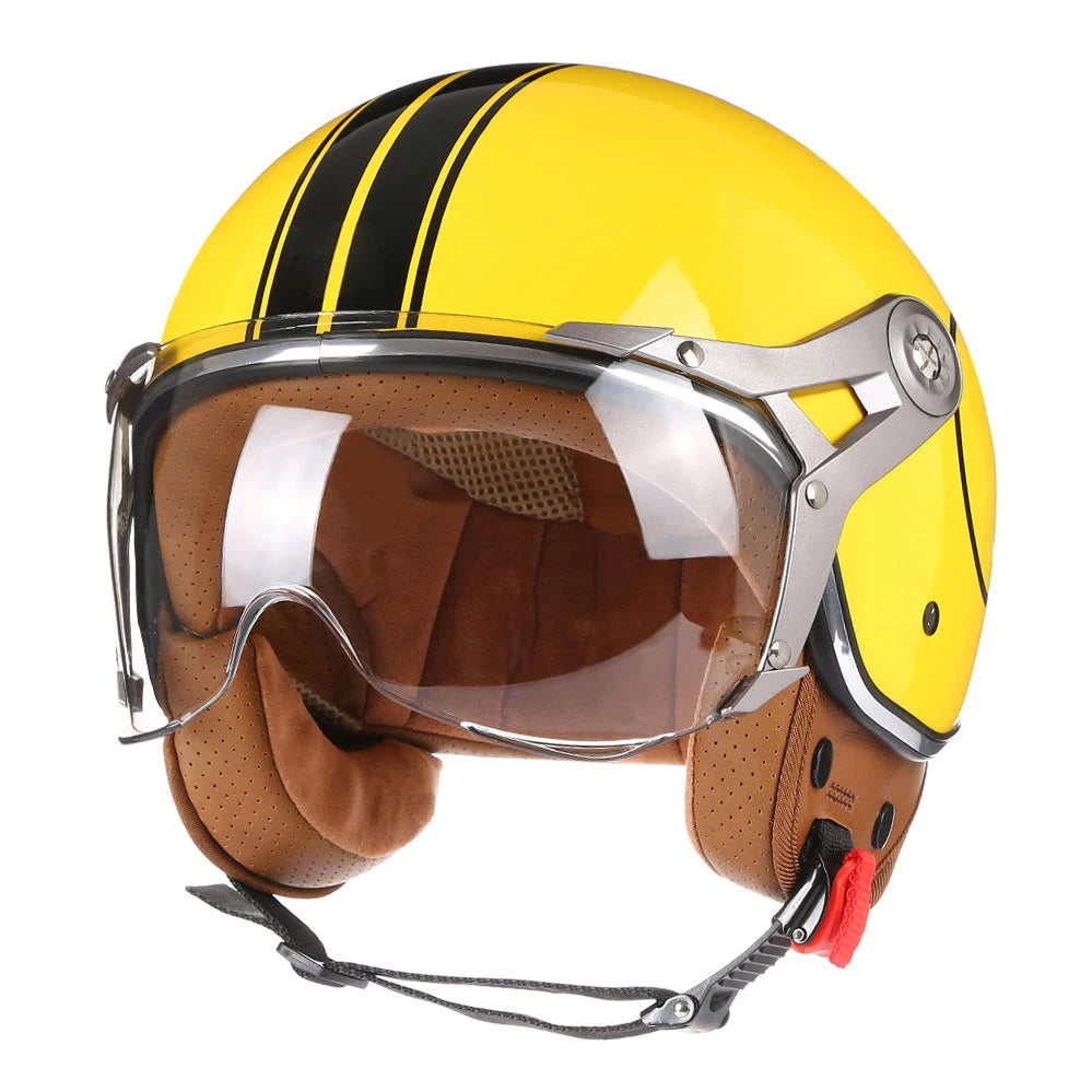 Retro Open Face Motorcycle Helmet