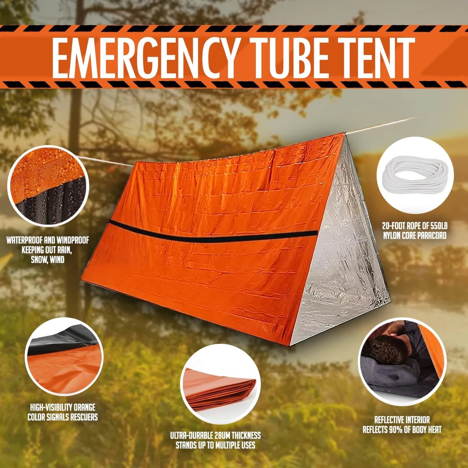Waterproof Disaster Relief Camping Tent