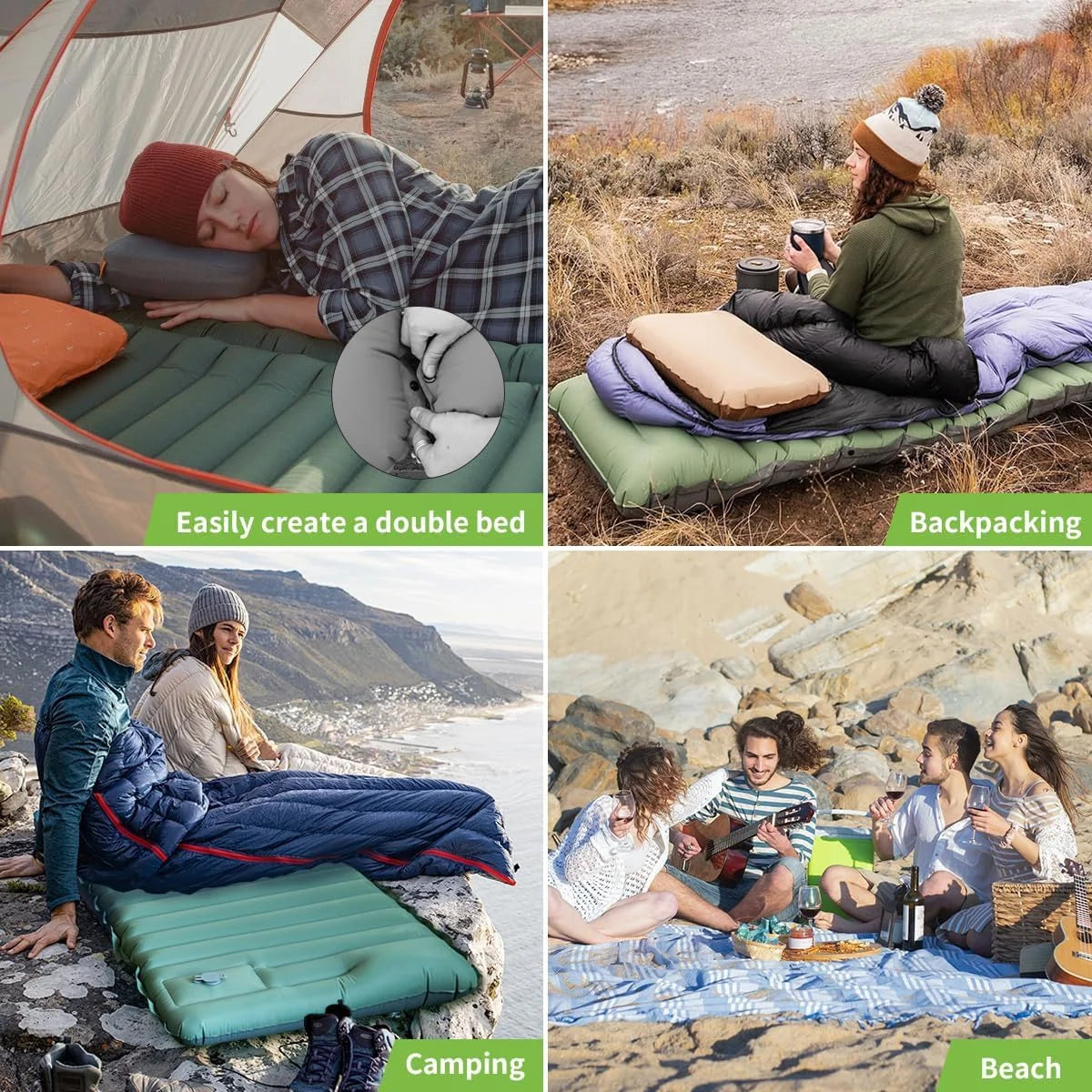 Ultralight Inflatable Camping Sleeping Pad