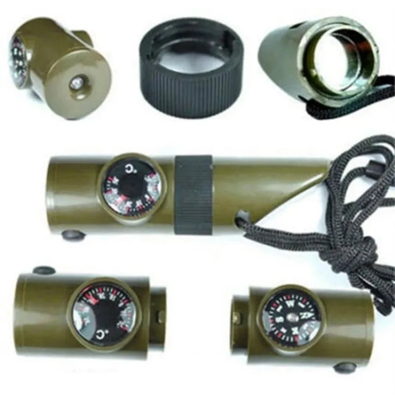 Multifunction Survival Whistle Compass