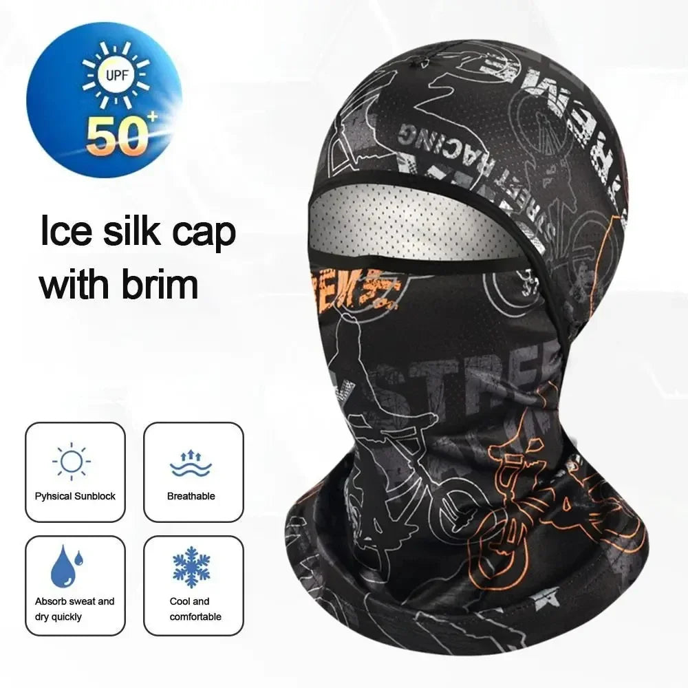 Summer Ice Silk Balaclava Face Cover