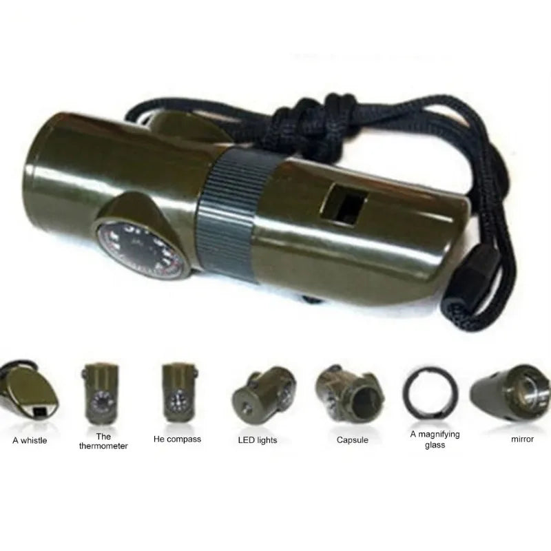 Multifunction Survival Whistle Compass