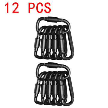 Aluminum Carabiner Clip Set