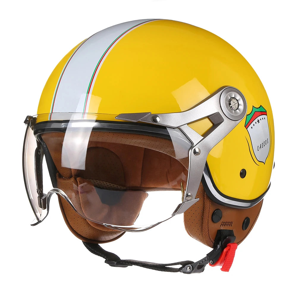 Retro Open Face Motorcycle Helmet