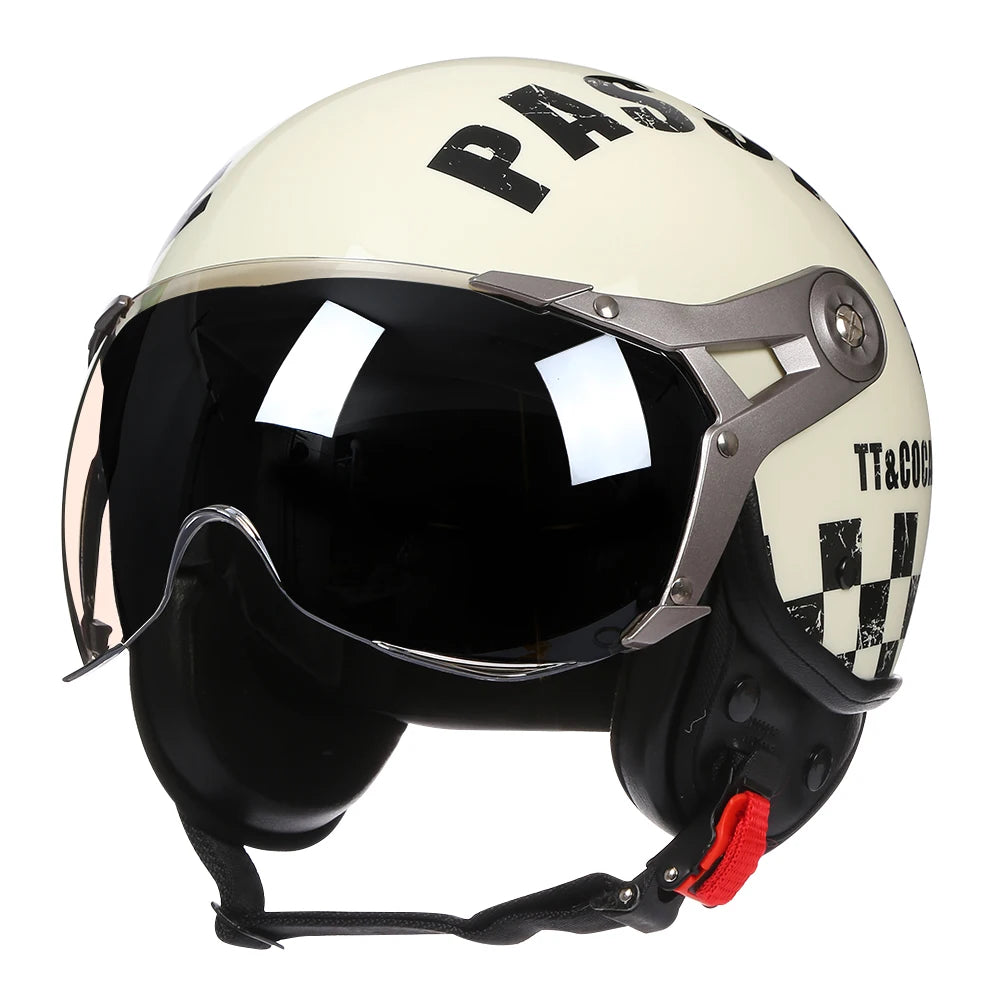 Retro Open Face Motorcycle Helmet