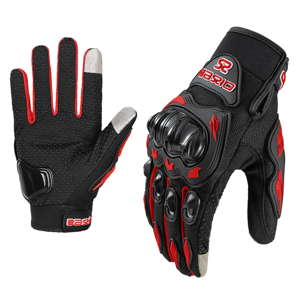 Breathable Full Finger Motorcycle Gloves