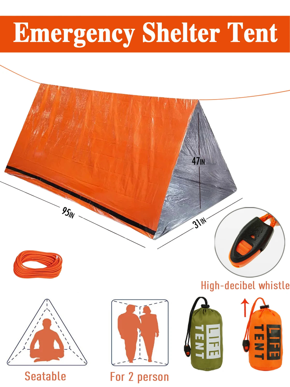 Waterproof Disaster Relief Camping Tent