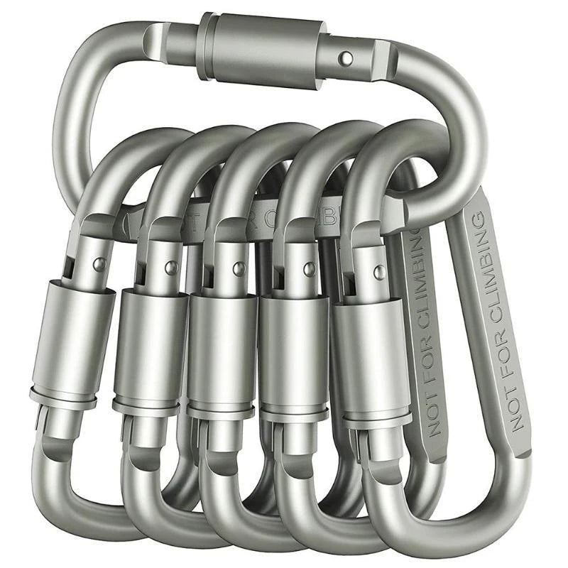 Aluminum Carabiner Clip Set