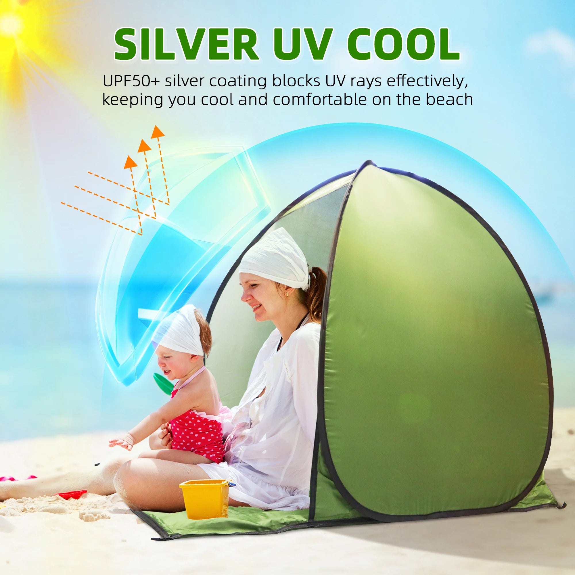 Waterproof UV Resistant Beach Tent