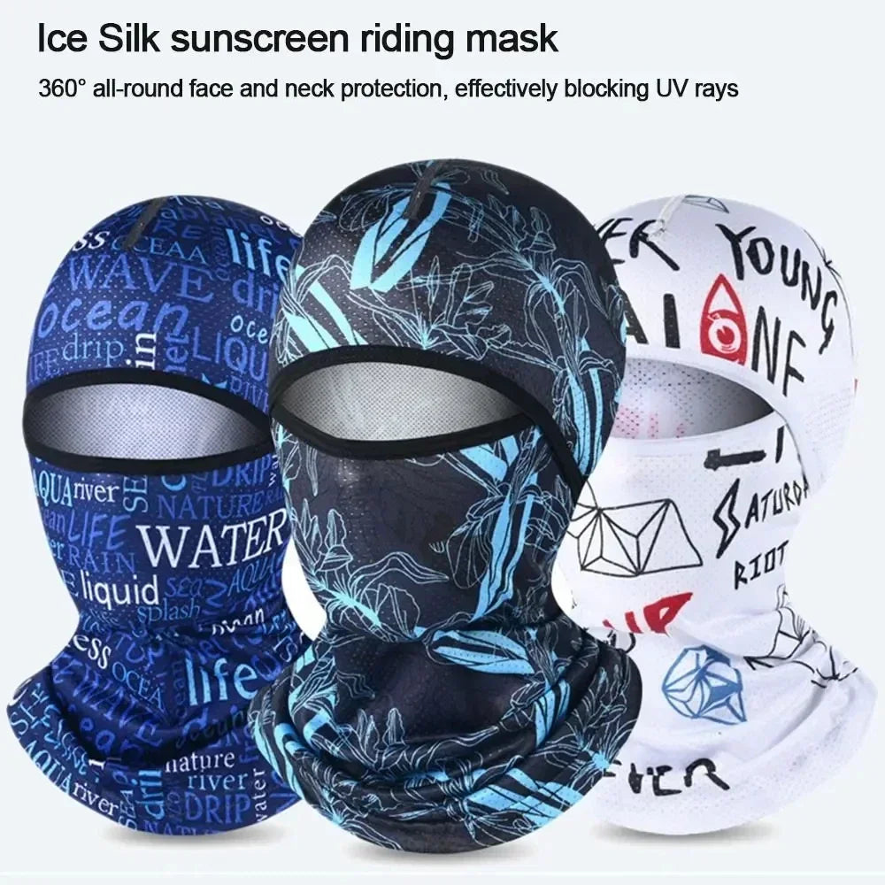 Summer Ice Silk Balaclava Face Cover