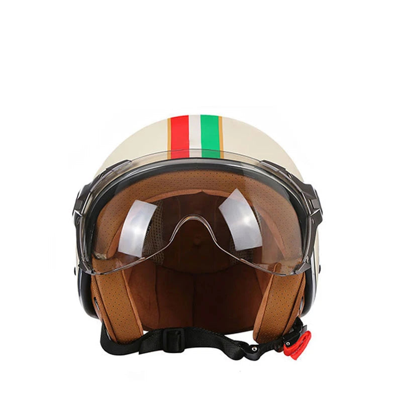 Retro Open Face Motorcycle Helmet