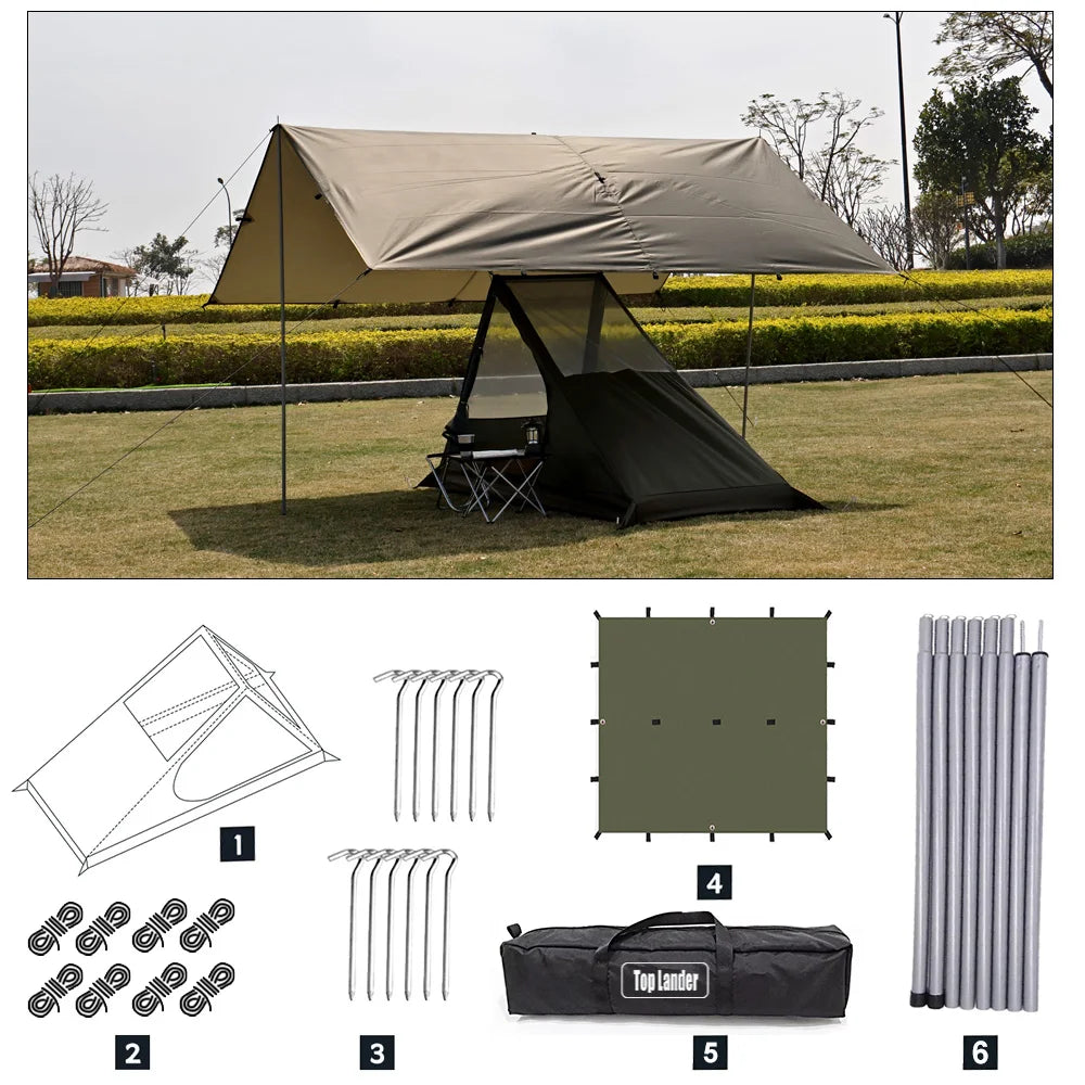 Lightweight Solo Trekking Pole Tent