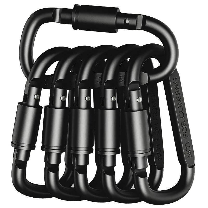 Aluminum Carabiner Clip Set